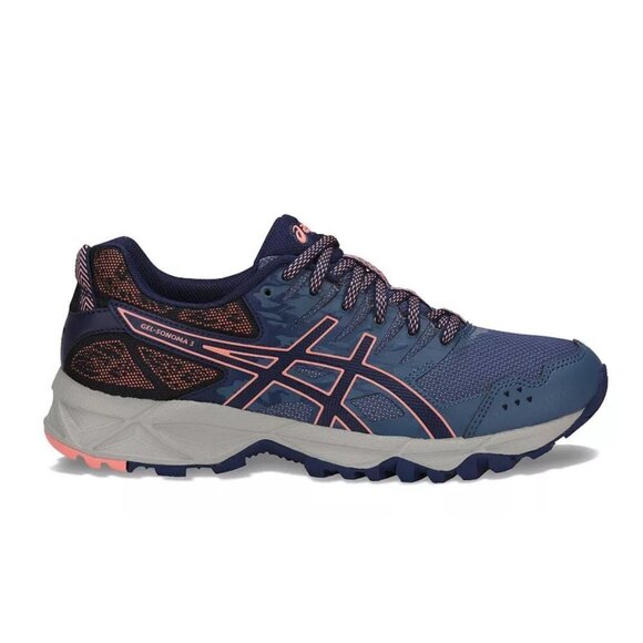 ASICS Women's Gel-Sonoma 3 Trail Blue/Begonia Pink 8 M - Picture 1 of 16